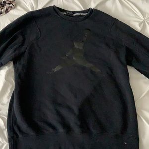 Black JORDAN crewneck sweatshirt